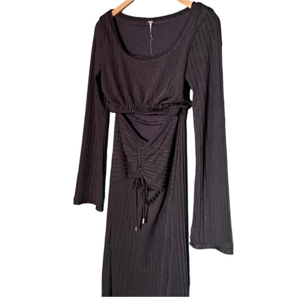 NEW Free People One And Only Black Maxi Dress - Picture 9 of 13